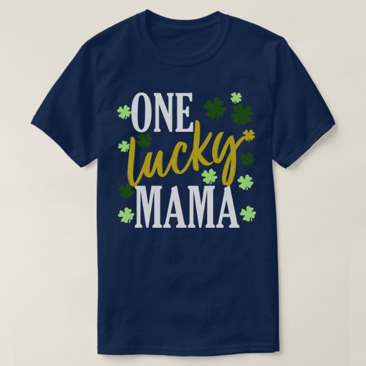聖パトリックの日ラッキーママ Tシャツ (デザイン正面)