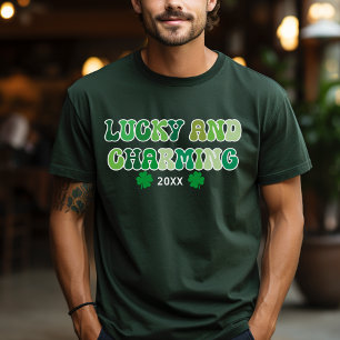 聖パトリックの日ラッキー魅力的とTシャツ Tシャツ