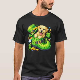 聖パトリックの日ラブラドール・レトリーバー小人 Tシャツ