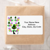 聖パトリックの日ラベル猫フローラ ラベル (インサイチュ)