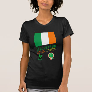 聖パトリックの日レトロデザイン付/アイルランド国旗 Tシャツ