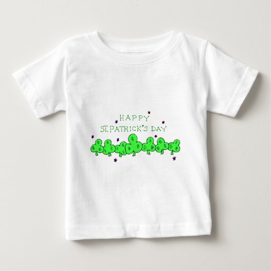 聖パトリックの日乳児のシャツ ベビーTシャツ (正面)