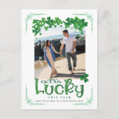 聖パトリックの日写真妊娠 案内ポストカード (正面)