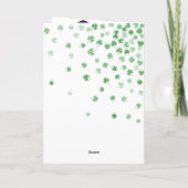 聖パトリックの日写真 カード (裏面)