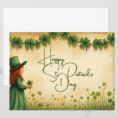 聖パトリックの日娘とシャムロック (正面/裏面)