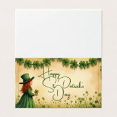 聖パトリックの日娘とシャムロック (外部フラット)