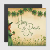 聖パトリックの日娘とシャムロック (正面/裏面)