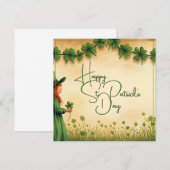 聖パトリックの日娘とシャムロック (正面/裏面)