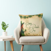 聖パトリックの日娘とシャムロック クッション (椅子)