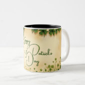 聖パトリックの日娘とシャムロック ツートーンマグカップ (正面右)