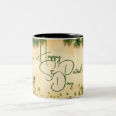 聖パトリックの日娘とシャムロック ツートーンマグカップ (中央)