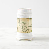 聖パトリックの日娘とシャムロック ビールジョッキ (中央)