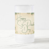 聖パトリックの日娘とシャムロック フロストグラスビールジョッキ (中央)