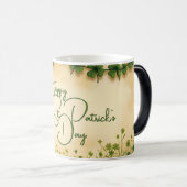 聖パトリックの日娘とシャムロック モーフィングマグカップ (正面右)