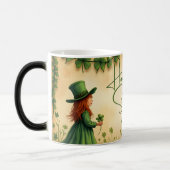 聖パトリックの日娘とシャムロック モーフィングマグカップ (左)