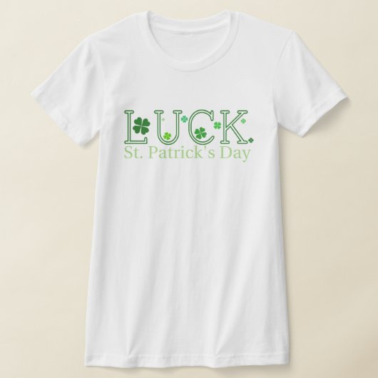 聖パトリックの日幸運Tシャツ Tシャツ (レイダウン)