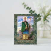 聖パトリックの日恵み宗教的はがき ポストカード (スタンド正面)