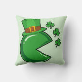 "聖パトリックの日枕 – おもしろい緑の漫画 クッション (裏面)