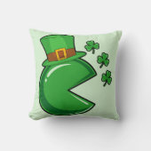 "聖パトリックの日枕 – おもしろい緑の漫画 クッション (正面)