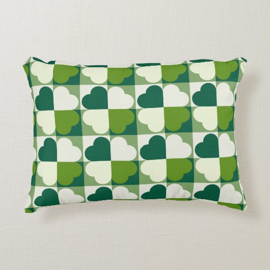 聖パトリックの日柄 アクセントクッション (正面)