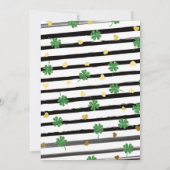 聖パトリックの日格言誕生日パーティーの招待状 招待状 (裏面)