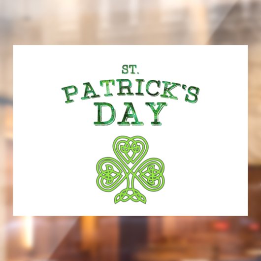 聖パトリックの日窓にしがみつく ウィンドウサイン (シート2)