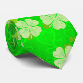 聖パトリックの日陰の緑のシャムロックネクタイ ネクタイ (ロール)