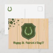 聖パトリックの日馬靴 ポストカード (正面/裏面)