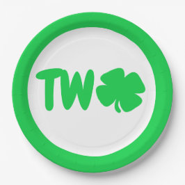 聖パトリックの日2回目の誕生日 ペーパープレート