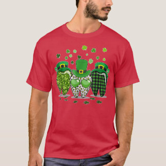 聖パトリックの日2023かわいい格子状歯の歯科アッシー Tシャツ