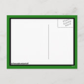 聖パトリックの日4葉のクローバー シーズンポストカード (裏面)