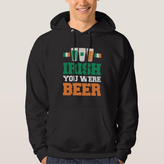 聖パトリックの日 アイルランド系でよかった ビール 2 パーカ (正面)