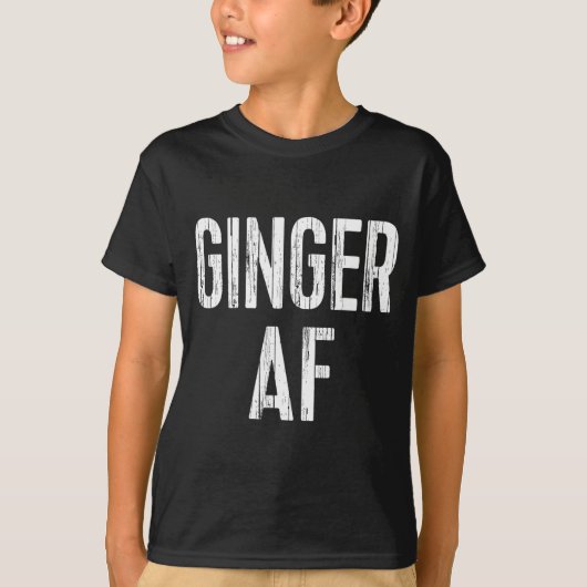 聖パトリックの日 アイルランド メンズ レディース シャツ Ginger AF (正面)