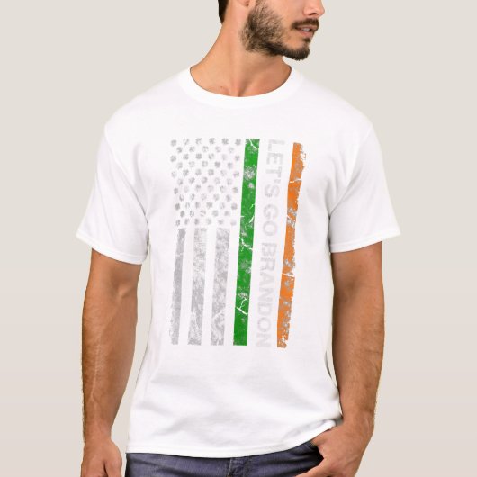 聖パトリックの日 アメリカ国旗 アイルランド Tシャツ (正面)