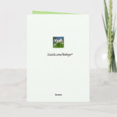 聖パトリックの日：ウッドランドの道 カード (裏面)