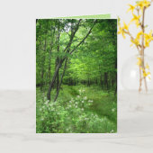 聖パトリックの日：ウッドランドの道 カード (黄色い花)