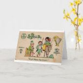 聖パトリックの日 カード (黄色い花)