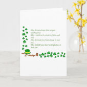 聖パトリックの日 カード (黄色い花)