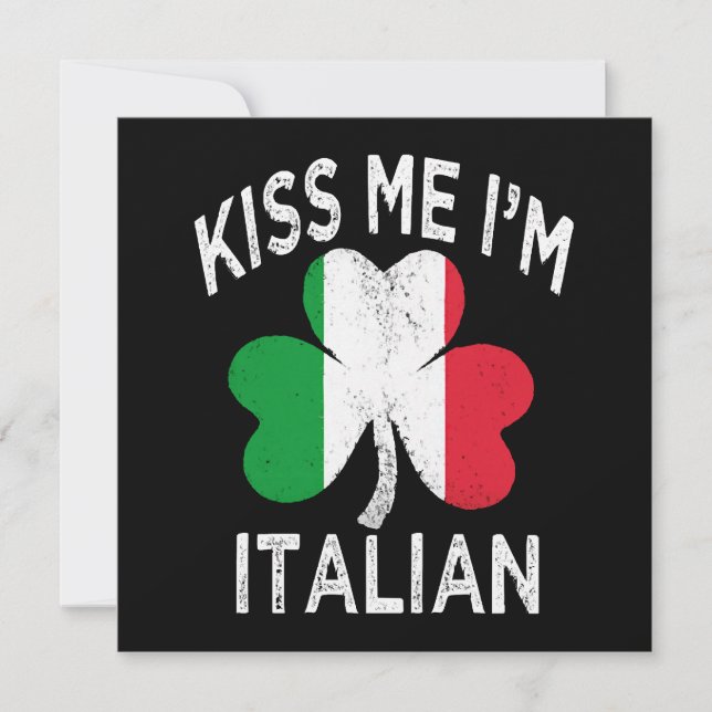 聖パトリックの日+キスして+私はイタリア人 (正面)
