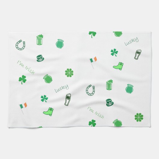 聖パトリックの日 キッチンタオル (横)