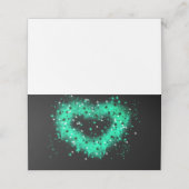 聖パトリックの日 |キラキラ絵を描輝くハートのスプレー プレイスカード (外部開封)