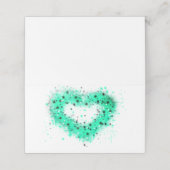 聖パトリックの日 |キラキラ絵を描輝くハートのスプレー プレイスカード (外部開封)