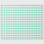 聖パトリックの日 |キラキラ絵を描輝くハートのスプレー ラッピングペーパー (フラット)