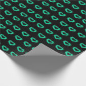 聖パトリックの日 |キラキラ絵を描輝くハートのスプレー ラッピングペーパー (角)