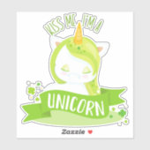 聖パトリックの日，クローバー，キス私はユニコーン シール (シート)