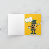 「聖パトリックの日」グリーティングカード カード (内部)