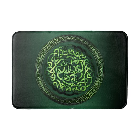 聖パトリックの日 – ケルト模様ラウンド バスマット (正面)