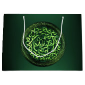 聖パトリックの日 – ケルト模様ラウンド ラージペーパーバッグ (正面)