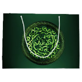 聖パトリックの日 – ケルト模様ラウンド ラージペーパーバッグ (裏面)