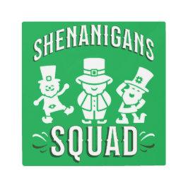 聖パトリックの日 – シェナニガンズスクワッド メタルプリント